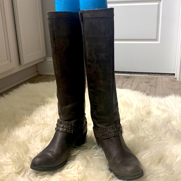 ANTONIO MELANI Shoes - Antonio Melani Leather Tall boot size 8 color is what I would call sealskin.